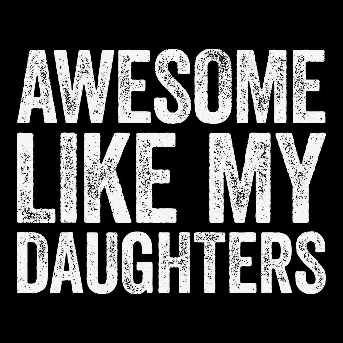 Awesome Like My Daughters Dad Fathers Day Cropped Pullover Crew