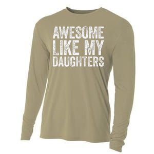 Awesome Like My Daughters Dad Fathers Day Cooling Performance Long Sleeve Crew