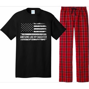 Awesome Like My Daughter Dad Joke Funny Fathers Day Dad Pajama Set