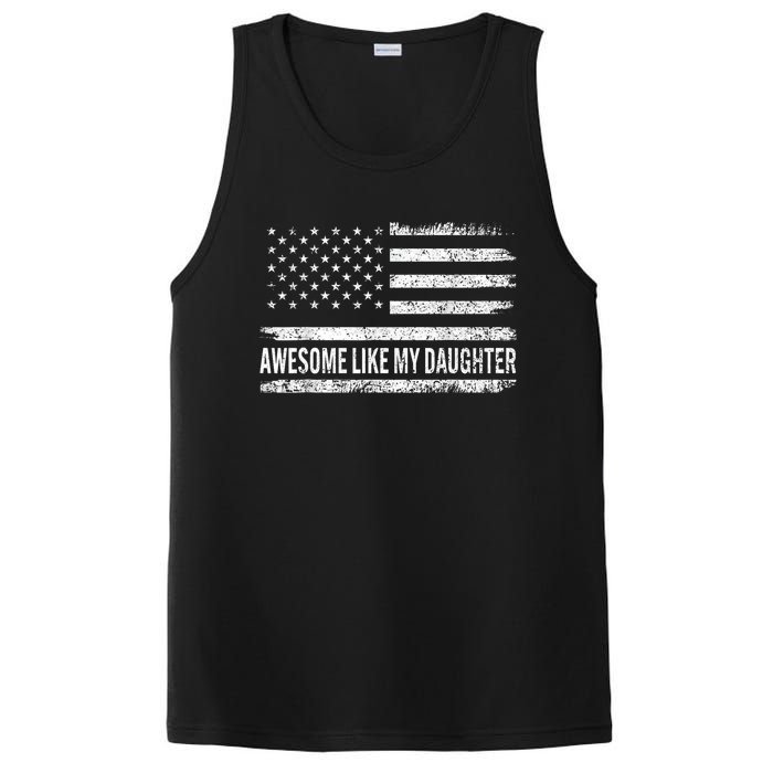 Awesome Like My Daughter Dad Joke Funny Fathers Day Dad PosiCharge Competitor Tank