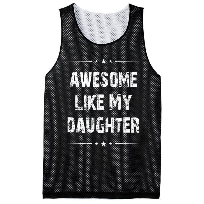 Awesome Like My Daughter Mesh Reversible Basketball Jersey Tank