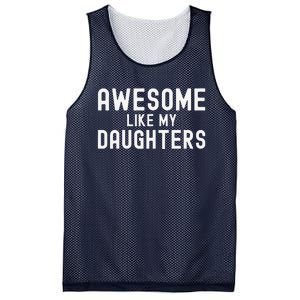 Awesome Like My Daughters Fathers Day Dad And Daughter Mesh Reversible Basketball Jersey Tank