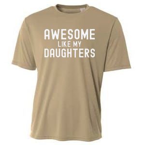 Awesome Like My Daughters Fathers Day Dad And Daughter Cooling Performance Crew T-Shirt