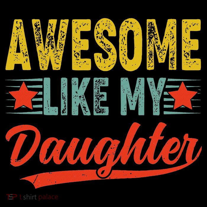 Awesome Like My Daughter Gift Funny Happy Father's Day Women's V-Neck T-Shirt