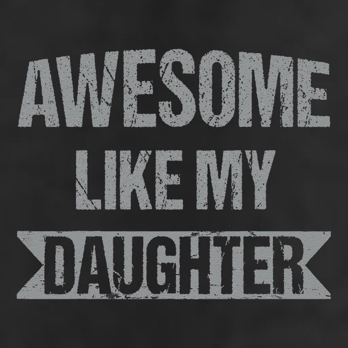 Awesome Like My Daughter Funny Mothers Fathers Day Mom Dad 7 Panel Mesh Trucker Snapback Hat