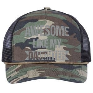 Awesome Like My Daughter Funny Mothers Fathers Day Mom Dad Retro Rope Trucker Hat Cap