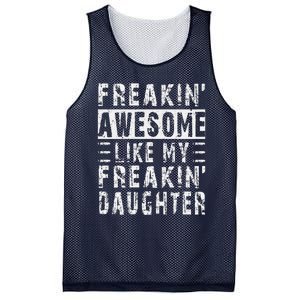 Awesome Like My Daughter Funny From Daughter Mesh Reversible Basketball Jersey Tank