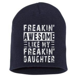 Awesome Like My Daughter Funny From Daughter Short Acrylic Beanie