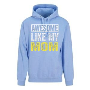 Awesome Like My Mom Daughter MotherS Day Unisex Surf Hoodie