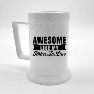 Awesome Like My Fatherinlaw Soninlaw Cool Gift Beer Stein