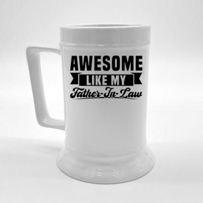 Awesome Like My Fatherinlaw Soninlaw Cool Gift Beer Stein