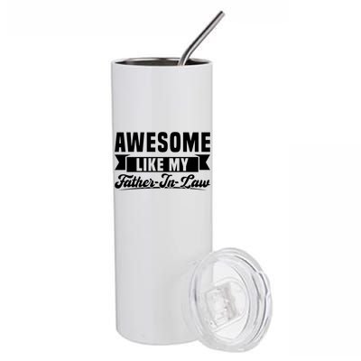 Awesome Like My Fatherinlaw Soninlaw Cool Gift Stainless Steel Tumbler