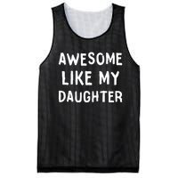 Awesome Like My Daughter Dad Papa Father Mesh Reversible Basketball Jersey Tank