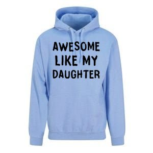 Awesome Like My Daughter Dad Papa Father Unisex Surf Hoodie