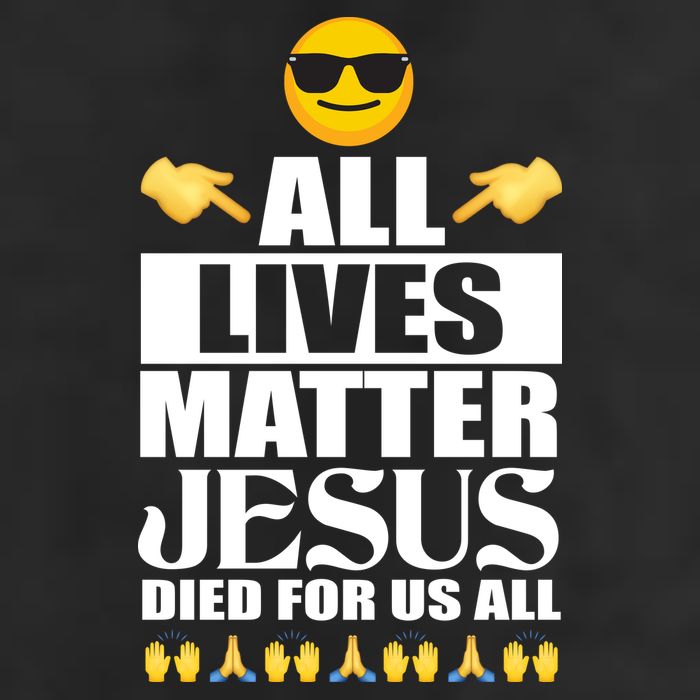 All Lives Matter Jesus Died For Us All Emoji Adult Drive Performance Visor