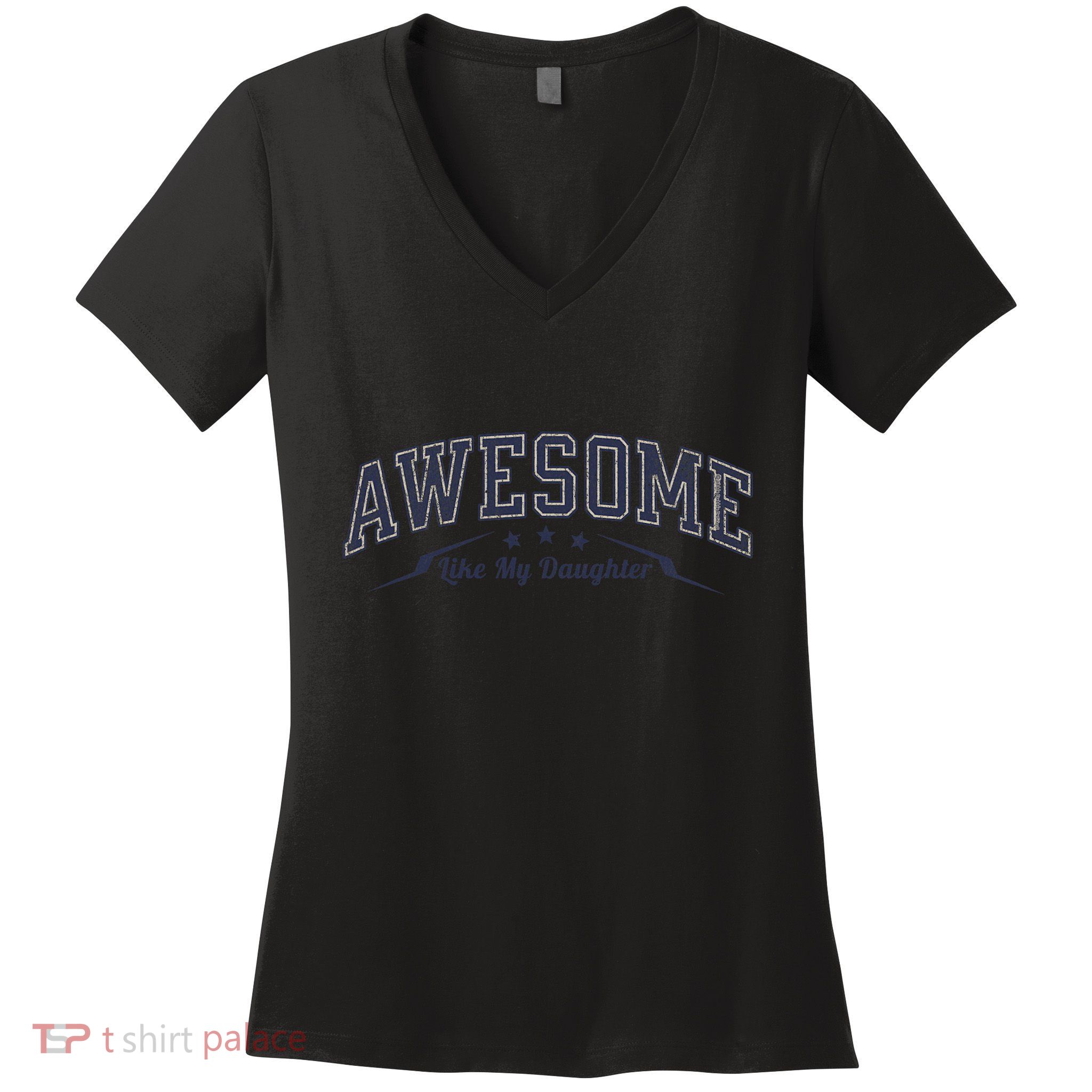 Awesome Like My Daughter Dad Papa FatherS Day Women's V-Neck T-Shirt