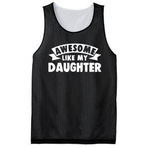 Awesome Like My Daughter Dad Papa Mesh Reversible Basketball Jersey Tank