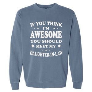 Awesome Like My Daughter In Law Family Lovers Garment-Dyed Sweatshirt