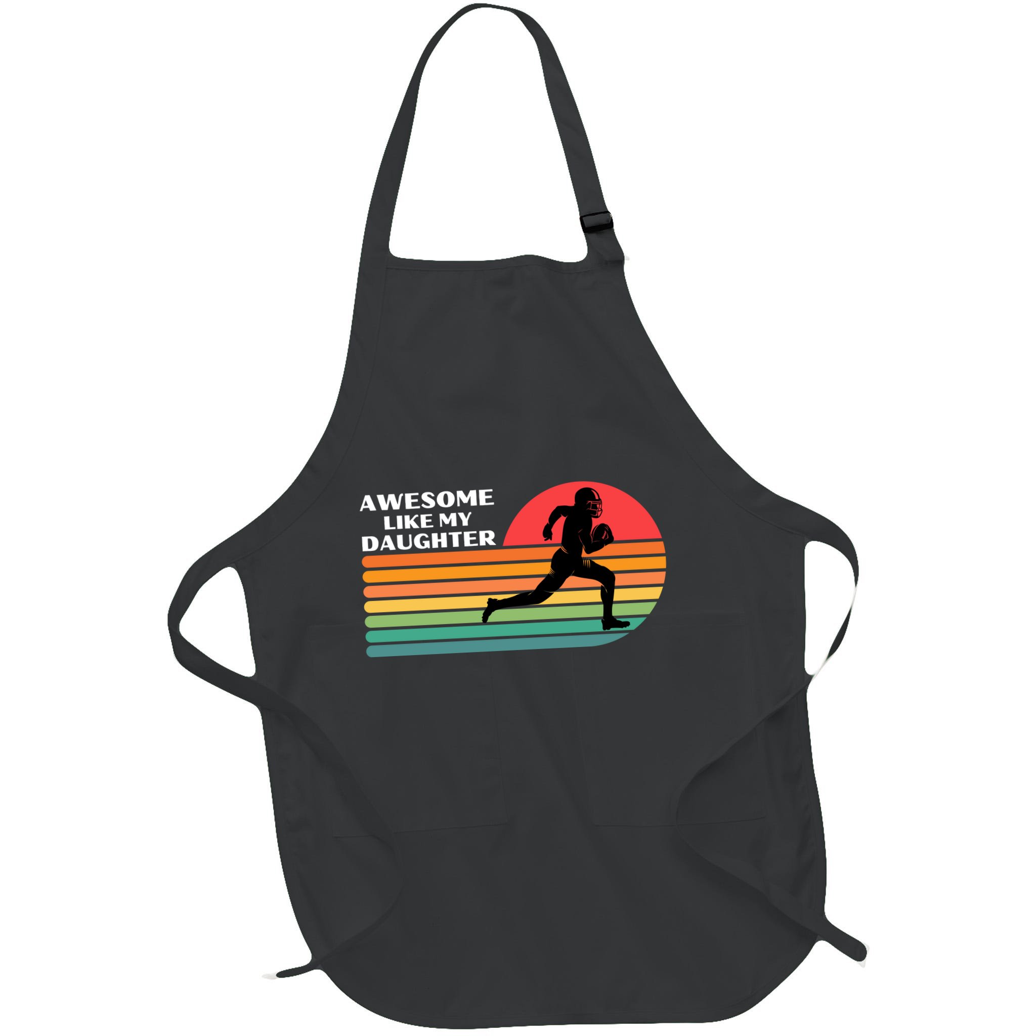 Awesome Like My Daughter Vintage Football Apron