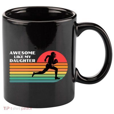 Awesome Like My Daughter Vintage Football 11oz C Handle Ceramic Mug