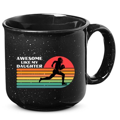 Awesome Like My Daughter Vintage Football 15oz Campfire Ceramic Mug