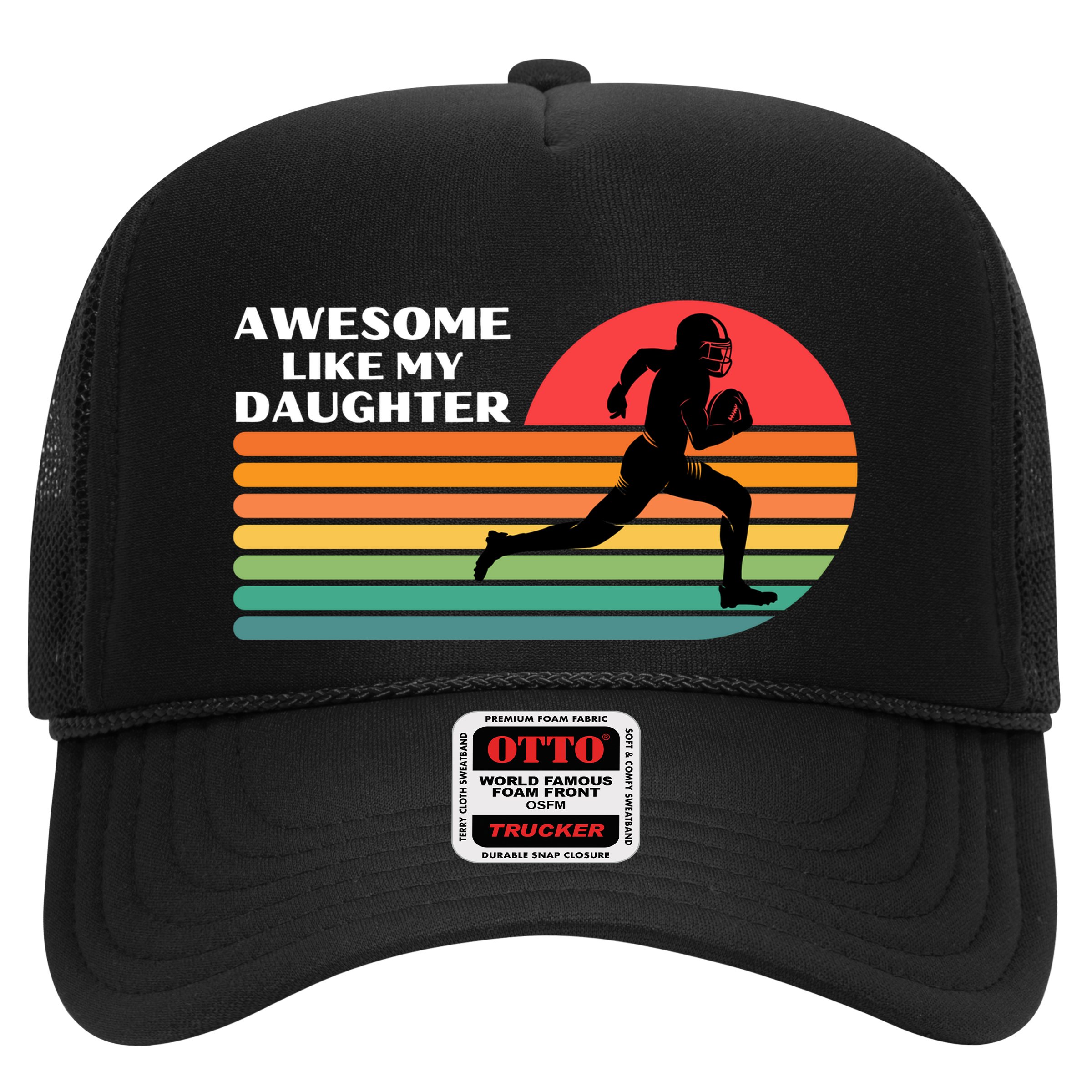 Awesome Like My Daughter Vintage Football Hat