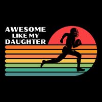Awesome Like My Daughter Vintage Football Womens T-Shirt