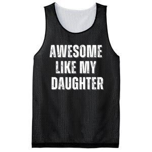 Awesome Like My Daughter Design Mesh Reversible Basketball Jersey Tank