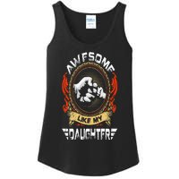 Awesome Like My Daughter Father Funny Fathers Day Dad Ladies Essential Tank