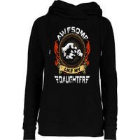 Awesome Like My Daughter Father Funny Fathers Day Dad Womens Funnel Neck Pullover Hood