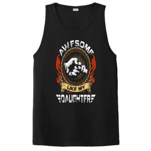 Awesome Like My Daughter Father Funny Fathers Day Dad PosiCharge Competitor Tank