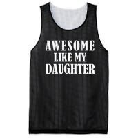 Awesome Like My Daughter Funny Father's Day Gift Dad Mesh Reversible Basketball Jersey Tank