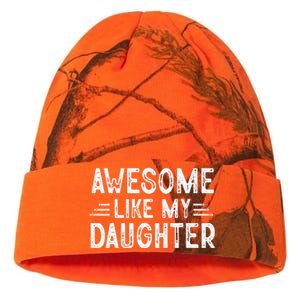 Awesome Like My Daughter Dad Joke Fathers Day Dad Kati Licensed 12" Camo Beanie