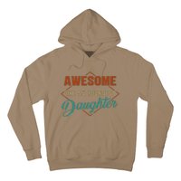 Awesome Like My Youngest Daughter Funny Vintage FatherS Day Hoodie