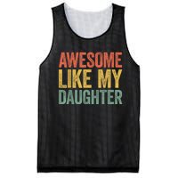 Awesome Like My Daughter Dad Fathers Day Mesh Reversible Basketball Jersey Tank