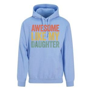 Awesome Like My Daughter Dad Fathers Day Unisex Surf Hoodie