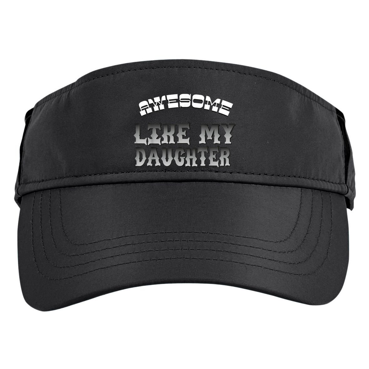 Awesome Like My Daughter Men Funny Fathers Day Dad Adult Drive Performance Visor