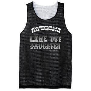 Awesome Like My Daughter Men Funny Fathers Day Dad Mesh Reversible Basketball Jersey Tank