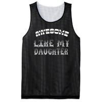 Awesome Like My Daughter Men Funny Fathers Day Dad Mesh Reversible Basketball Jersey Tank