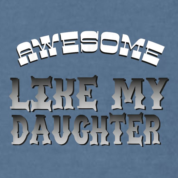 Awesome Like My Daughter Men Funny Fathers Day Dad Garment-Dyed Sweatshirt
