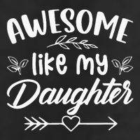 Awesome Like My Daughter Funny Fathers Day Dad Papa Men 7 Panel Mesh Trucker Snapback Hat