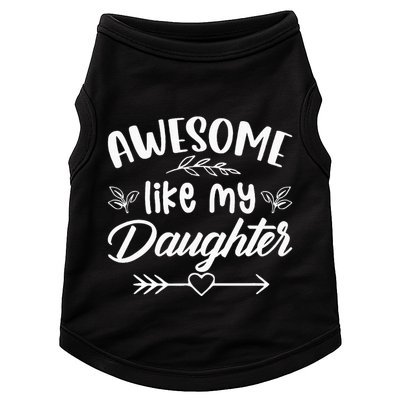 Awesome Like My Daughter Funny Fathers Day Dad Papa Men Doggie Tank