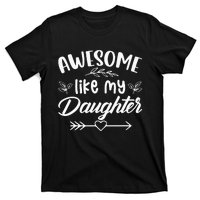 Awesome Like My Daughter Funny Fathers Day Dad Papa Men T-Shirt