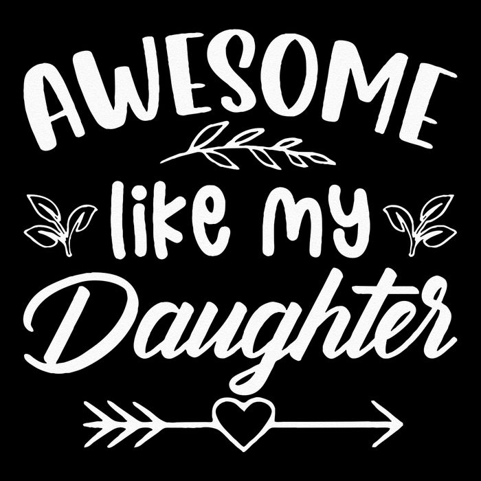 Awesome Like My Daughter Funny Fathers Day Dad Papa Men 7-Panel Snapback Hat