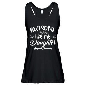 Awesome Like My Daughter Funny Fathers Day Dad Papa Men Ladies Essential Flowy Tank