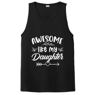 Awesome Like My Daughter Funny Fathers Day Dad Papa Men PosiCharge Competitor Tank