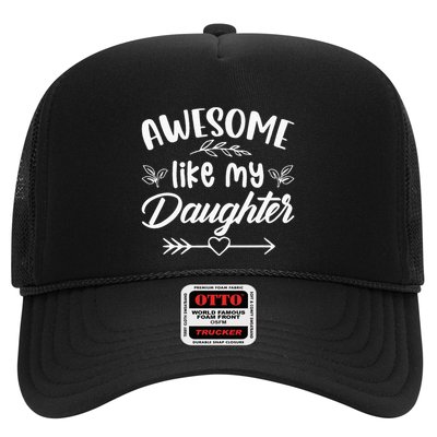 Awesome Like My Daughter Funny Fathers Day Dad Papa Men Trucker Hat