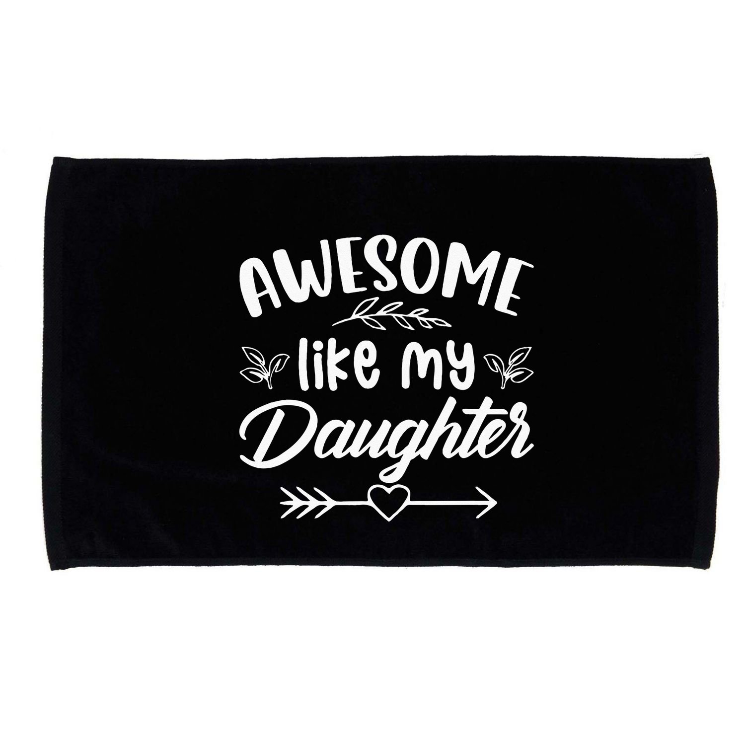 Awesome Like My Daughter Funny Fathers Day Dad Papa Men Microfiber Hand Towel