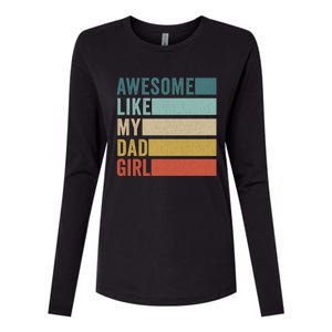 Awesome Like My Dad Gift Womens Cotton Relaxed Long Sleeve T-Shirt