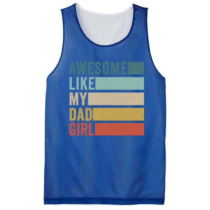 Awesome Like My Dad Gift Mesh Reversible Basketball Jersey Tank